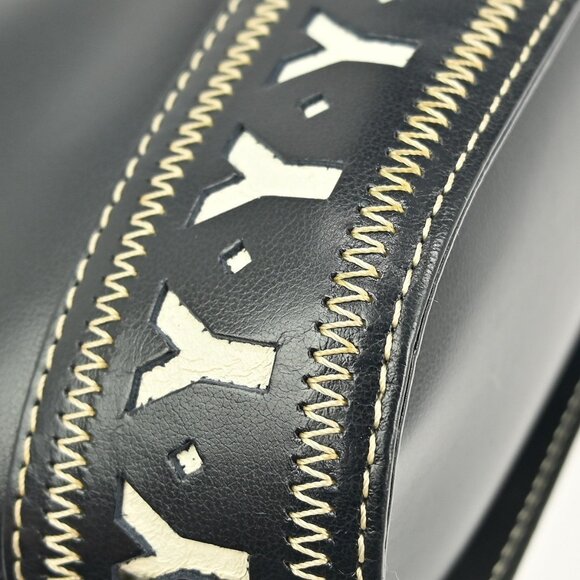 YVES SAINT LAURENT NAVY SHOULDER BAG NQ02521 BN02 - Picture 6 of 9